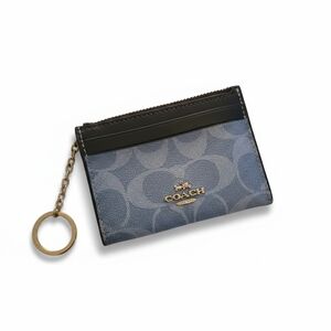 Coach Card Holder Keychain